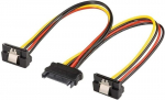 Sata 1 kuni 2 nurga all olev toitekaabli jaotur 3,5"/2,5" Hdd