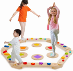 Siairo puidust tasakaalupoom tasakaalukividega, sise- ja v&auml;listingimustes kasutamiseks, sobilik lastele, vabalt kombineeritav, montessori tasakaalulauad, v&otilde;imlemistakistusraja m&auml;nguasi t&uuml;drukutele ja poistele