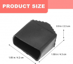 Angoily 2 libisemiskindla redeli jala kummist redeli jala asendus redeli tarvikud redeli jala kummist padjad redeli jala katted riistvara (must)