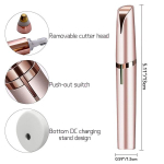 Kulmukarvade trimmer naistele, elektriline valutu trimmer, t&auml;pne kulmukarvade trimmer, kaasaskantav kulmude eemaldaja n&auml;ole, kulmudele, huultele, ninale