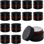 Pruunid kaanega purgid, 12 tk. kosmeetika jaoks, 20/30/50 ml