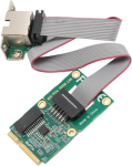 Pci-e v&otilde;rgukaart, 1000/100/10 Mbps Curved Pin Gigabit Ethernet kaart M.2 A E pesaga, &uuml;ks Rj45 port, I210at kiibi v&otilde;rgu laienduskaart