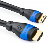 Deleycon mini hdmi kaabel - hdmi 2.0/1.4 a &uuml;hilduv - high speed ethernet arc 3d 4k ultra hd (uusim standard) - (1080p/2160p) mini hdmi - 5 meetrit