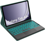 Klaviatuuriga &uuml;mbris samsung a9+ 11 tolli jaoks, ss a9+ klaviatuuriga &uuml;mbris, magnetiline eemaldatav klaviatuur samsung a9+ jaoks, saksa paigutus qwertz, multi touch puuteplaat, taustvalgustus (tumeroheline)
