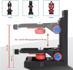 Laser Mount teleskoopilisele vardale: multifunktsionaalne laseri seinakinnitus k&otilde;rguse reguleerimisega, laseristatiiv magnetiga seina ja lakke paigaldamiseks