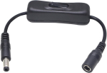 Pngknyocn 20 cm Dc 5.5 x 2.1 mm pikenduskaabel Dc Dc sisse/v&auml;lja l&uuml;liti kaabel isasest emaseks Led Cctv valvekaamerale (4 tk pakis)