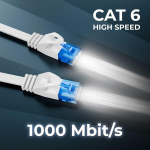 Deleycon Cat 6 lame v&otilde;rgukaabel U/utp valge 25m