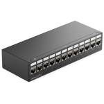 Deleycon 12 pordi patch paneeli komplekt Patch paneeli jaotuspaneel 1 U + 12x Rj45 Keystone pesa moodul Stp Cat6a &Uuml;hildub paigalduskaabliga Cat6 Cat6a Cat7 V&otilde;rgukaabel Ethernet Lan Dsl - Must