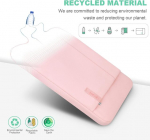 Lacdo s&uuml;learvuti &uuml;mbris 15-tollisele Macbook Air M4 A3241 2025/m3 A3114/m2 A2941 2024-2023, 15-tollisele Macbook Pro A1990 A1707, Dell Xps 15 Plus 2022-2020 lisatarvikute kott, arvutikott, roosa