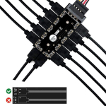 Argb jaotur, 11 porti, 5v 3-kontaktiline Rgb Led splitter koos Sata/ide-ga