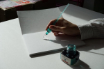 Herbin 21401t klaasist sulepea otsik, &uuml;mmargune, 18 cm, ideaalne kalligraafia jaoks, pakis 1 tk, l&auml;bipaistev