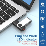 USB pulk Wooolken Usb 2.0 m&auml;lupulk 64 Gb, 10 tk pakis, 64 Gb m&auml;lupulgad (mustad)