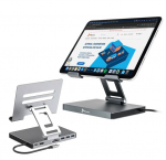REAGLE ALUMIINIUM IPAD TABLET STAND + HDMI 4K 60Hz PD USB-C HUB
