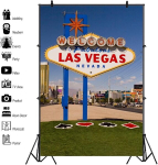 Yongfoto 1.5x2.2m vin&uuml;&uuml;lfotograafia taust Tere tulemast vapustavasse Las Vegasesse Silt Casino maam&auml;rk Marsruudi sildid Turismi fototaustad fotosessioonideks Peopoiss T&uuml;druk Lapsed Beebim&auml;ngud Fotostuudio rekvisiidid