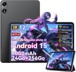 Tahvelarvuti Oscal Pad 100 12" Android 15 2.4G+5G Wifi RAM 36GB ROM 256GB/SD 2TB 9000mAh 16MP+8MP - Hall