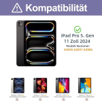 Jademall Klaviatuur Ipad Pro 11 - Juhtmevaba klaviatuur valgustuse ja puuteplaadiga Ipad Pro 11 5. p&otilde;lvkonna 2024 jaoks, kaitse&uuml;mbris pliiatsi hoidjaga, Qwertz saksa