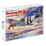 Kokkupandav mudel ICM 48123 Mustang Mk.III, WWII RAF Fighter 1/48