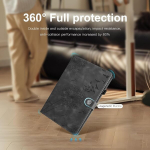 Rostsant &uuml;mbris samsung galaxy tab a9+ dandelion pu nahast samsung galaxy tab a9+ 11 tolli sm-x210/sm-x215/sm-x216 klapp&uuml;mbris rahakott galaxy tab a9 plus must