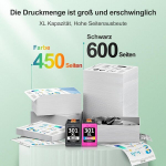 301xl multipakk asendus hp 301 printeri kassettidele hp 301 xl kassettidele must hp envy 4500 5530 4504 4502 deskjet 2540 2544 2549 3050 officejet 4630 4632 2620 (1 must, 1 2-pakk)