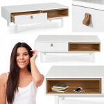 Kohvilaud Mebel Elite ARES 120 Valge