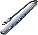 Usb c jaotur 3.0 7 pordiga, alumiiniumist usb c usb jaoturiks 3.0 usb splitter mac pro, imac, samsungi ja muudele type-c seadmetele