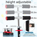 T&otilde;ukeratas lastele vanuses 5 kuni 12 aastat, tagaratta pidur, 2-rattaline laste t&otilde;ukeratas valgustatud rataste ja reguleeritava juhtrauaga, kokkupandav t&otilde;ukeratas lastele