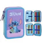 Disney Lilo ja Stitch t&auml;idetud pliiatsi&uuml;mbris 2 lahtrit