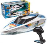 Xtrem Raidersi kaugjuhitav paat alates 8. eluaastast White Shark rc paat basseini m&auml;nguasi lastele rc paat lastele mootorpaat kaugjuhitav kiirpaat laev