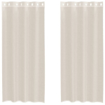 Voile kardinad r&otilde;ngastega 2 tk Kreem 140x245 cm CFE3645742