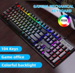Generico Rgb m&auml;nguriklaviatuur Usb Anti-ghosting Led taustvalgustusega Usb klaviatuur Pc arvutile s&uuml;learvutile - must