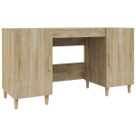 kirjutuslaud，arvutilaud, Sonoma tamm, 140x50x75 cm, tehispuit CFE6212305