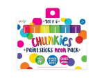 Ooly kriidiv&auml;rvipliiatsid Chunkies, ei m&auml;&auml;ri, 6 tk, neoon
