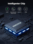 V&auml;lise k&otilde;vaketta adapter Ugreen Usb 3.0 k&otilde;vaketta korpus, 2.5 tolline Usb 3.0 v&auml;line k&otilde;vaketta korpus Uasp k&otilde;vaketta v&auml;line korpus 9.5mm 7mm 2.5" Sata Ssd ja Hdd jaoks 30cm Usb 3.0 kuni Micro Usb 3.0 kaabliga