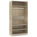 garderoob Sonoma tamm 100 x 50 x 200 cm tehispuit CFE101825