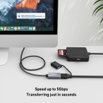 Benfei Usb 3.0 pikendus 0.5 m, 5 Gbps Usb pikenduskaabel A Male kuni A Female, nailonpunutis veebikaamera, kaamera, telefoni, Usb-jaoturi, hiire, klaviatuuri, printeri, k&otilde;vaketta, peakomplekti jaoks