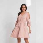 Kahvaturoosa naistekleit, suurus L/XL, BodyFlirt, L/XL
