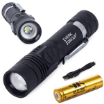 Taktikaline LED-taskulamp cree zoom xm-l t6