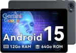 Tahvelarvuti TABWEE T80 10.5" 1080P RAM 12GB ROM 64GB-SD 2TB, Android 15 6000 mAh WiFi 5G Bluetooth 5.0,Gemini Google