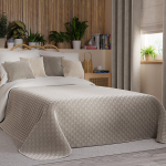 Dekoratiivne pleed Markizeta, 170x210 cm, hall/liivakarva