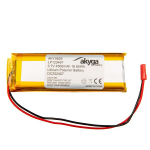 Aku Li-Po LP123497 Akyga AKY0829 3.7V / 4500mAh PCM pesa JST 2-Pin 150mm