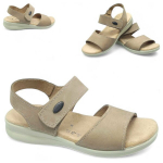 Naiste nahast Velcro tervise mugavad hingavad beežid sandaalid 36 37 38 38 39 40 41