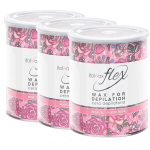Vaha depilatsiooniks Italwax TIN LIPO WAX FLEX Rose oil, 800g x3