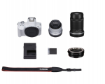 Digikaamera Canon EOS R50 + RF-S 18-45mm IS STM + RF-S 55-210mm IS STM + Kinnitusadapter EF-EOS R
