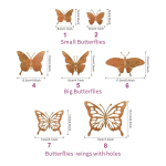 Aia tara, 1 large rusty butterfly