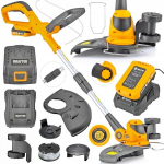 MAJSTER MP0418 juhtmeta muruniiduk-trimmer koos 18V Li-Ion akuga