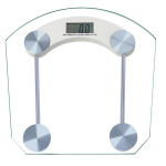 Elektrooniline vannikaal 180 kg klaasist LCD-ekraan