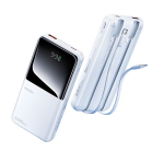 REMAX RPP-679 kiire laadimise akupank 2 kaabliga, 10000 mAh &ndash; valge