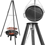 Aia kamin ja grill Roast 3.5, paks teras, reguleeritav rest, kokkupandav, 61 cm