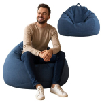 AD.CON ECO-t&auml;idisega papukott Puff Relax tugitool Istmepadi P&otilde;randapadi Papukott 120x120x60cm 350L merev&auml;e sinine