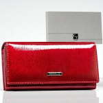 Naiste naturaalsest nahast rahakott Cavaldi, punane